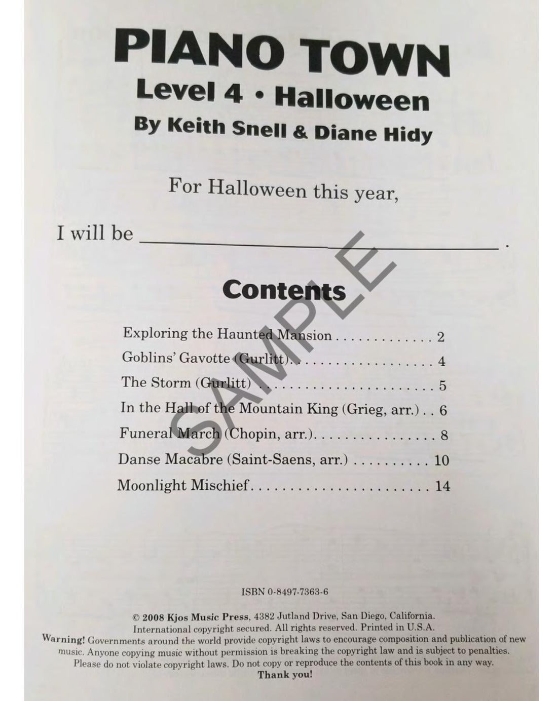 Piano Town Halloween, Level 4