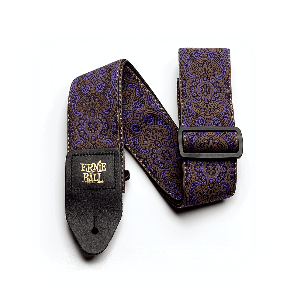 Ernie Ball Purple Paisley Jacquard Guitar Strap