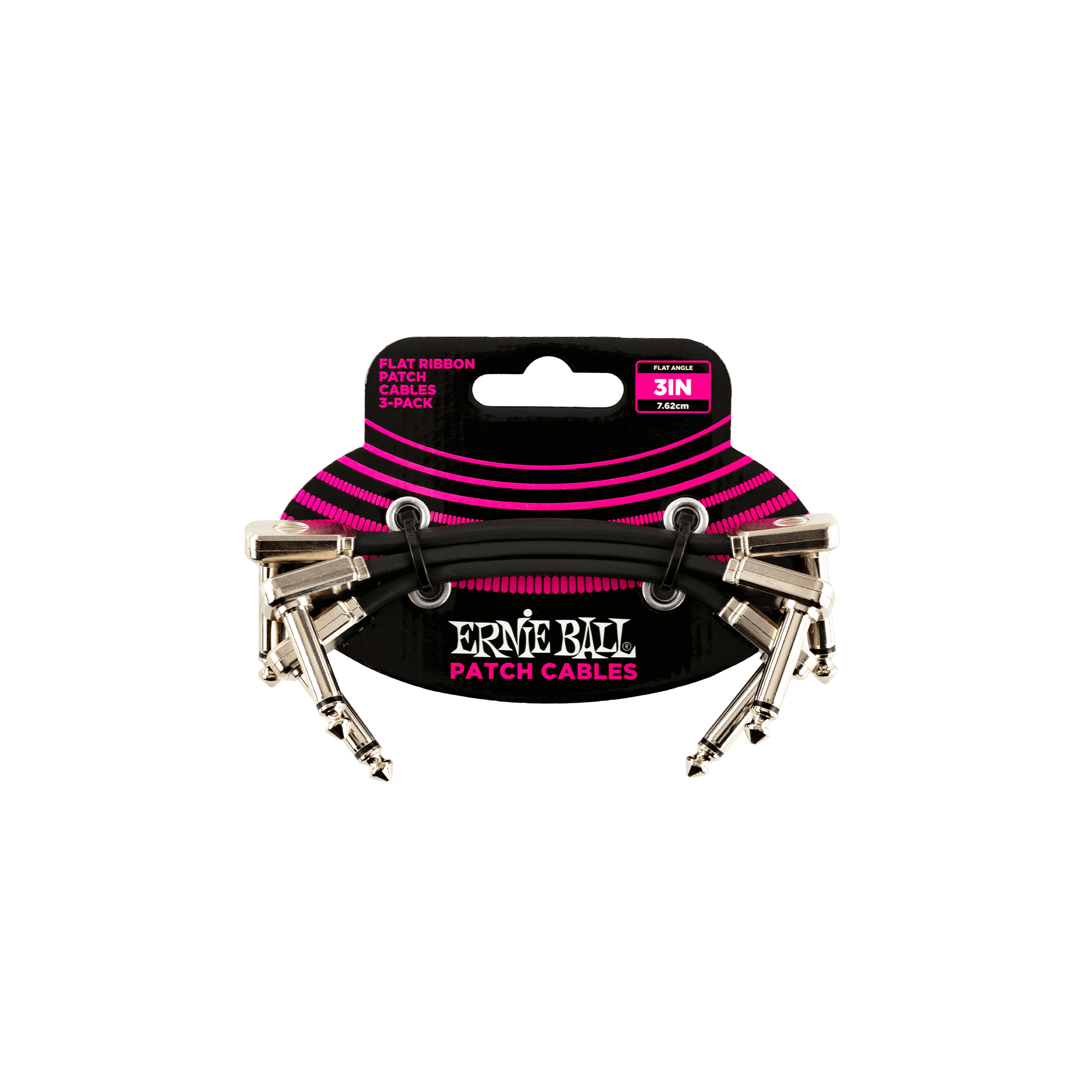 Ernie Ball Flat Ribbon Patch Cables, Black