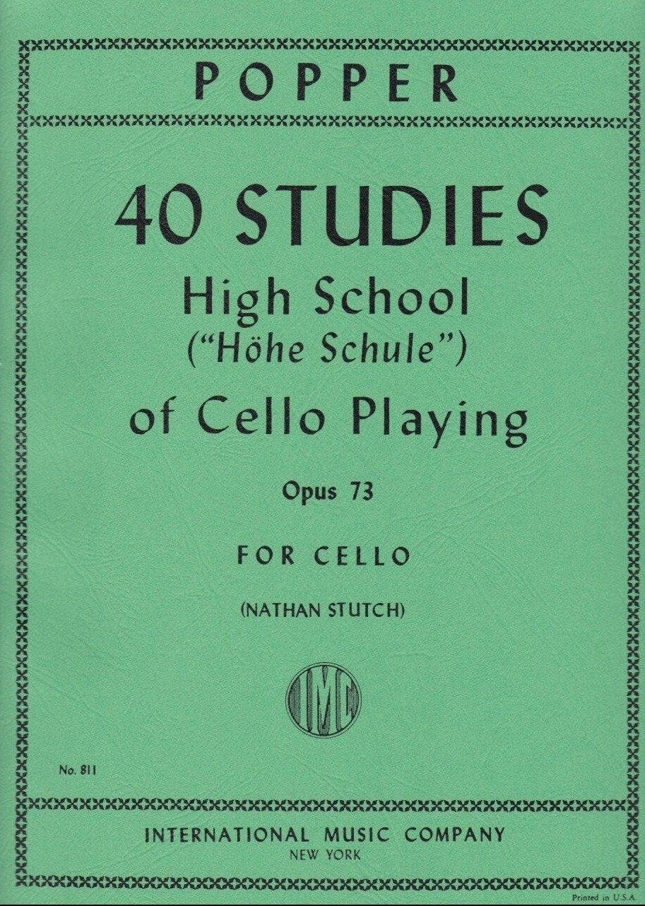 Popper: 40 Studies - High School of Cello Playing Op. 73