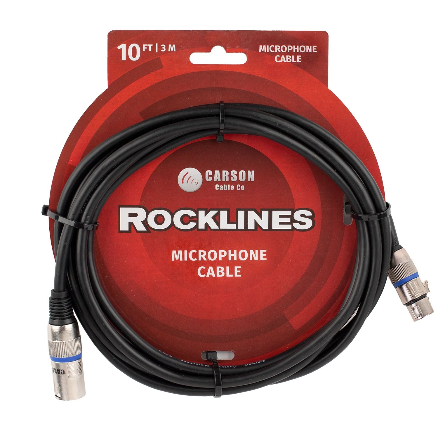 Carson Rocklines Microphone Cable, XLR - XLR