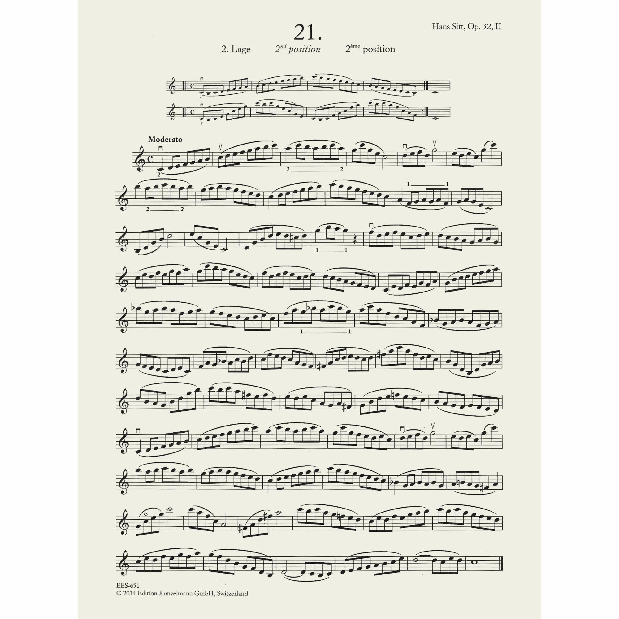 Sitt: 100 Studies, Op. 32 - Book 2