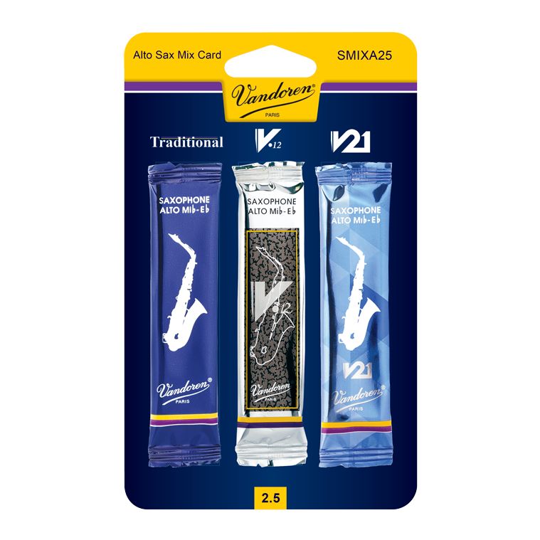 Vandoren Alto Saxophone Reeds, Classic Mix Card