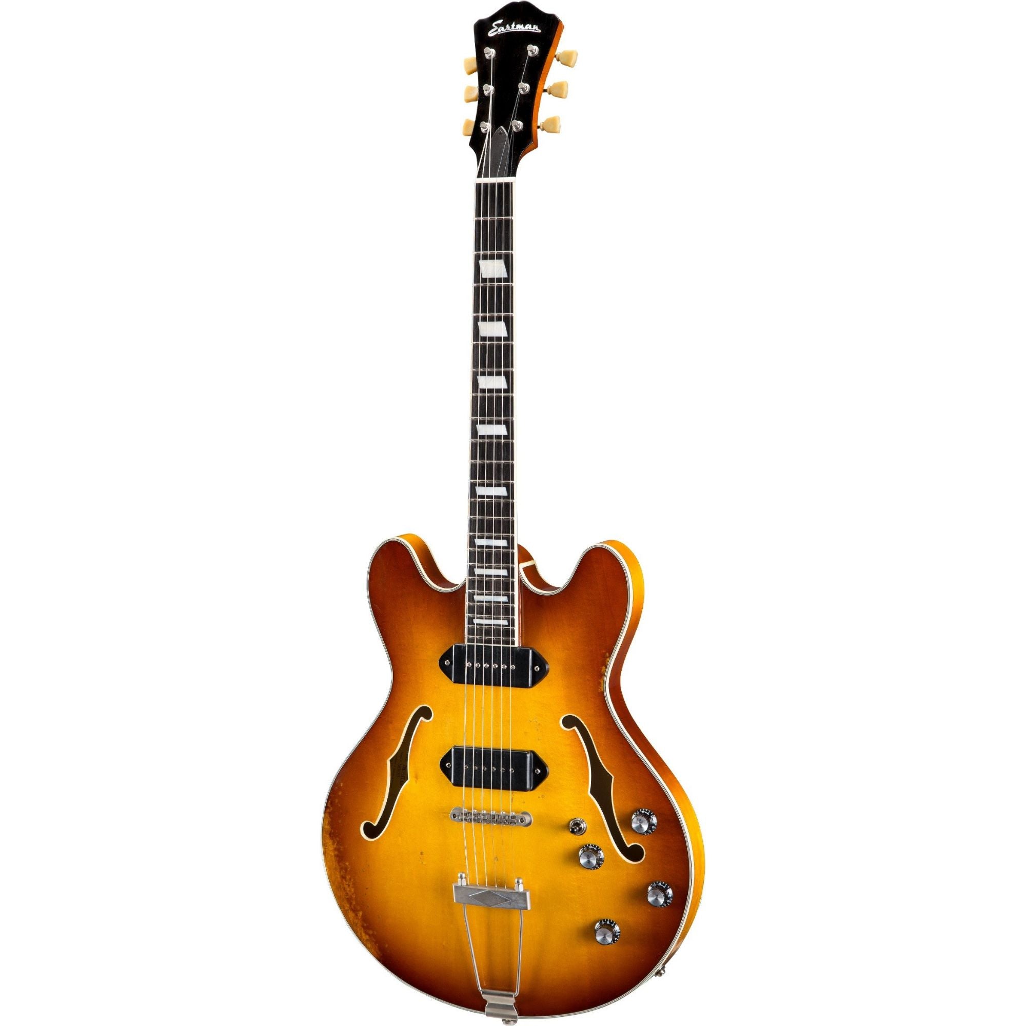 Eastman Guitars T64/V-T-GB Semi-Hollow Thinline, Gold Burst