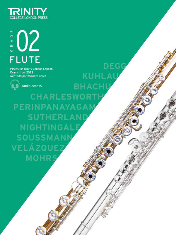 Trinity Flute Exam Pieces from 2023 - Grade 2