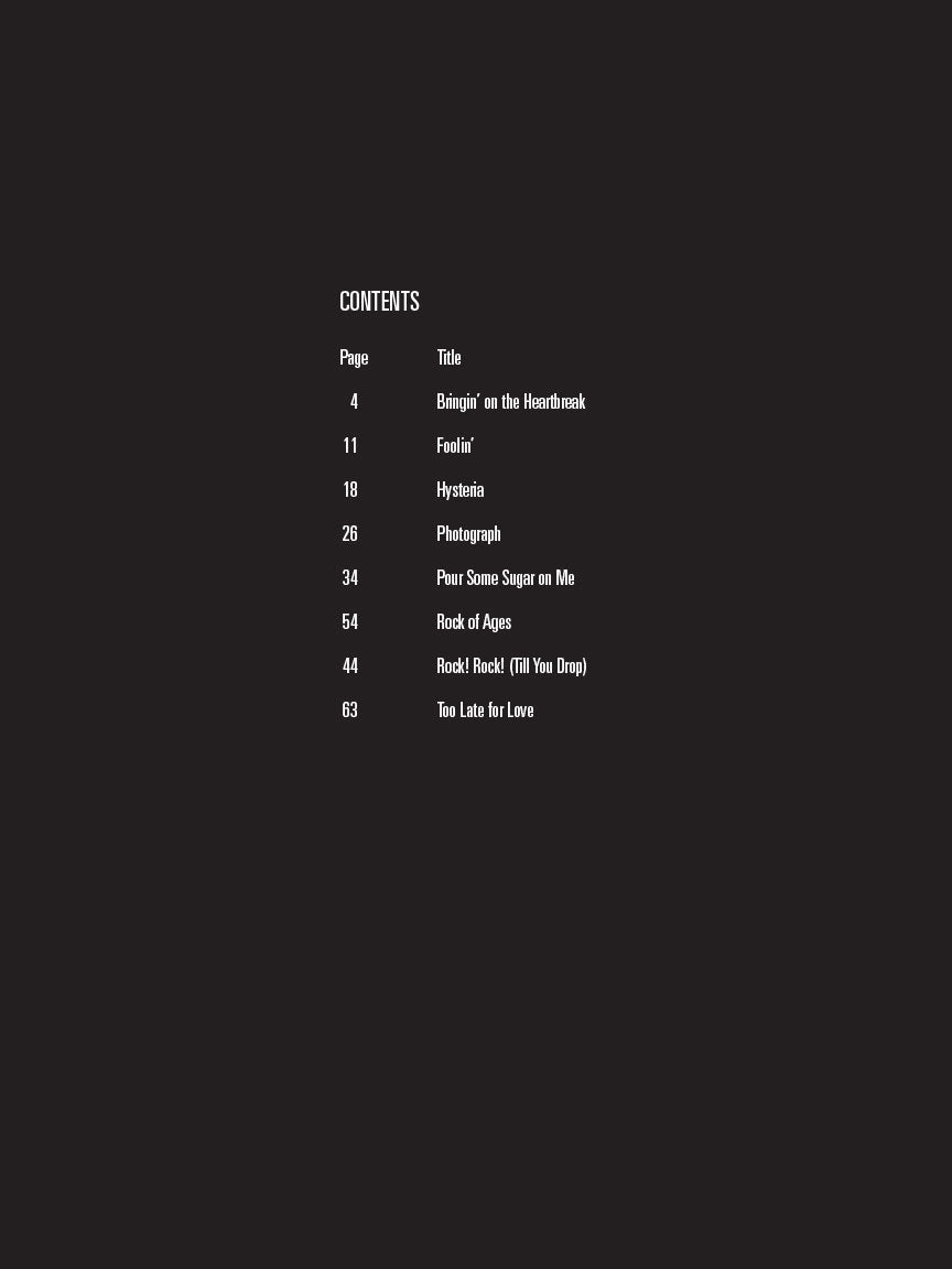 Def Leppard Guitar Play-Along