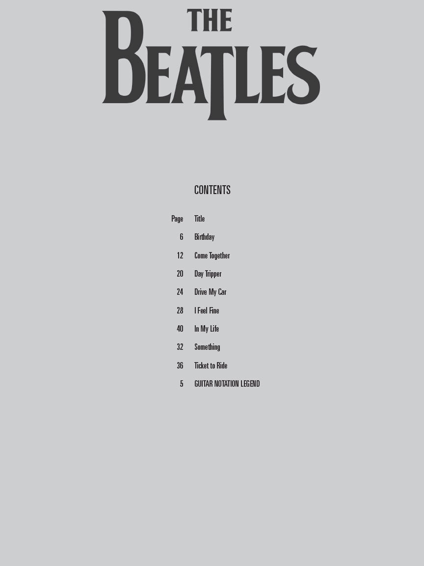 The Beatles Guitar Play-Along