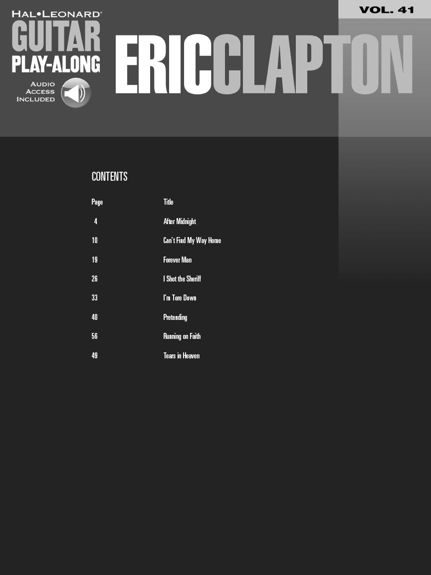 Eric Clapton - Guitar Play-Along