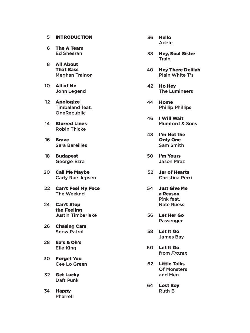 Hit Songs - Super Easy Songbook