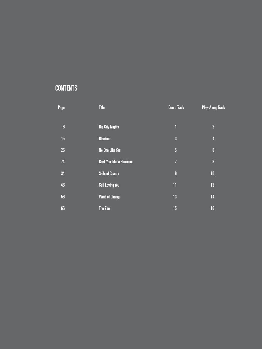 Scorpions Guitar Play-Along