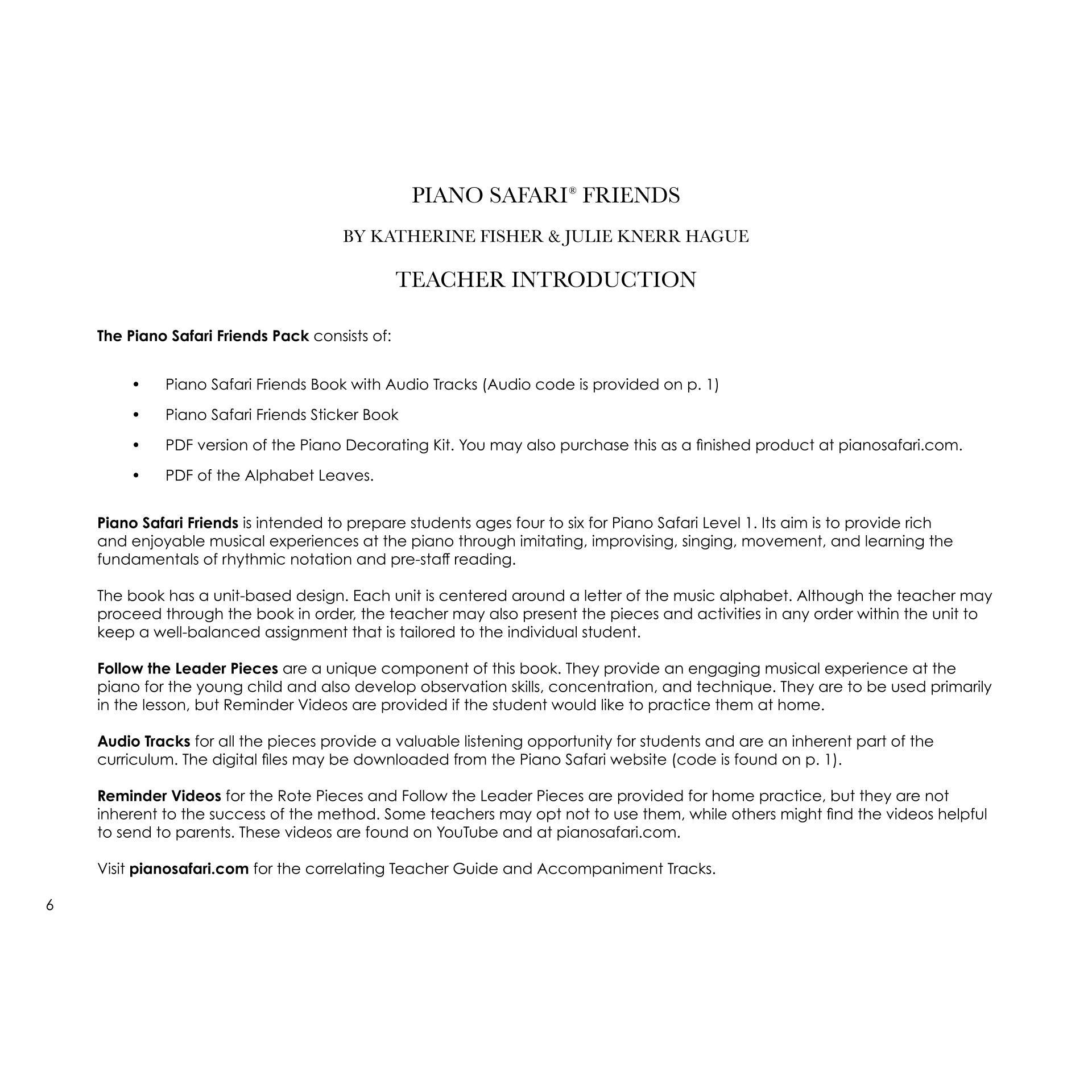 Piano Safari Friends