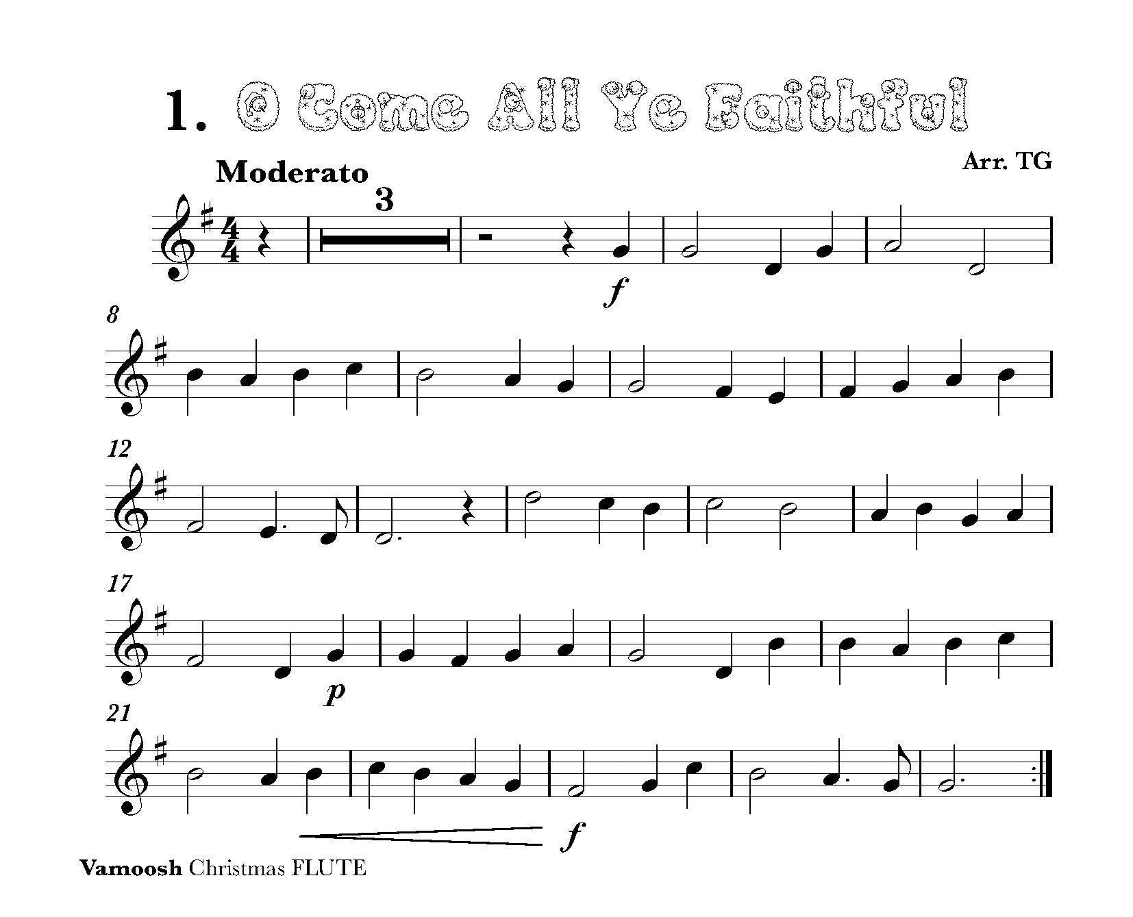 Vamoosh Christmas for Flute