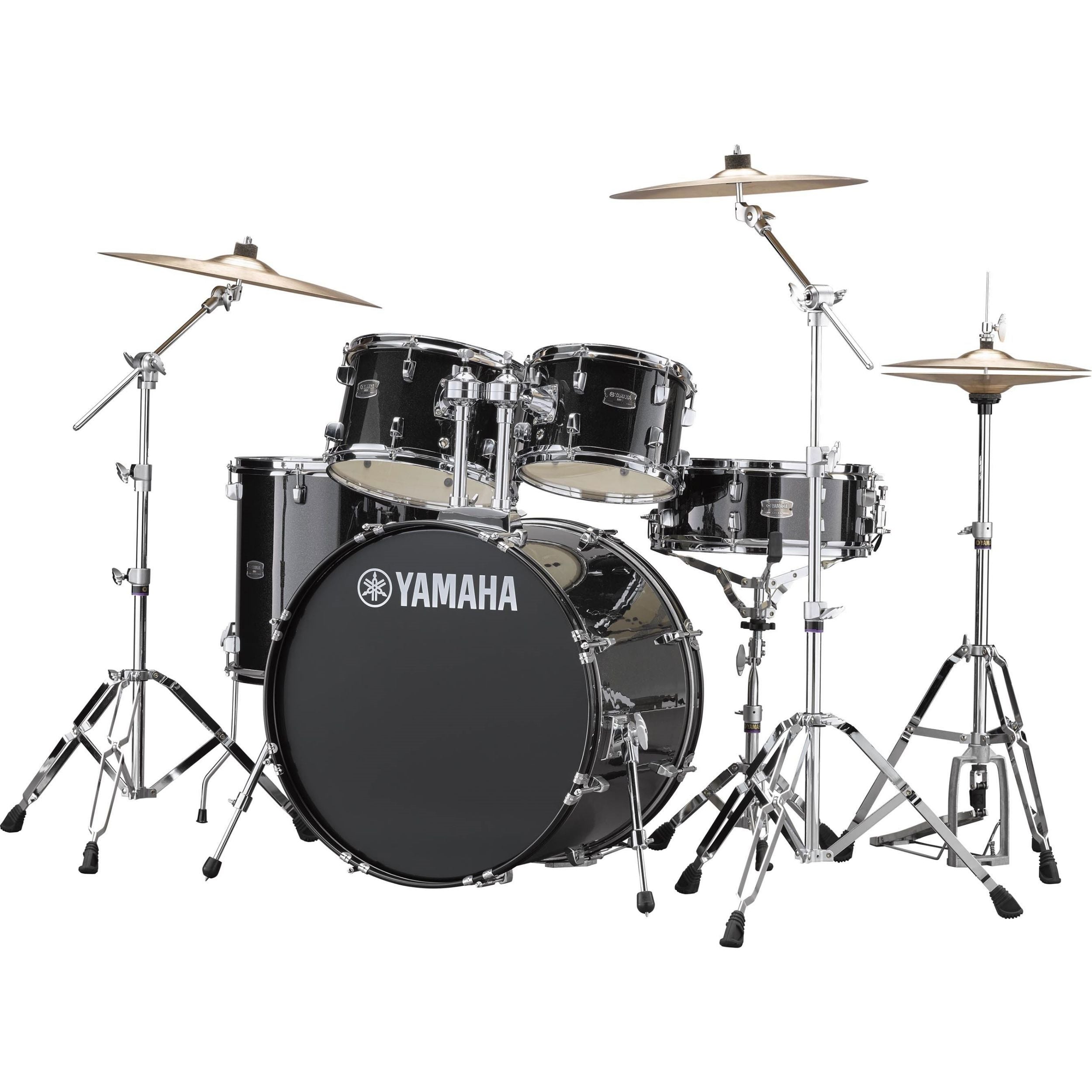 Yamaha RDP2F5BLG Rydeen Euro Drum Kit, Black Glitter with Free Yamaha Stool & Sticks