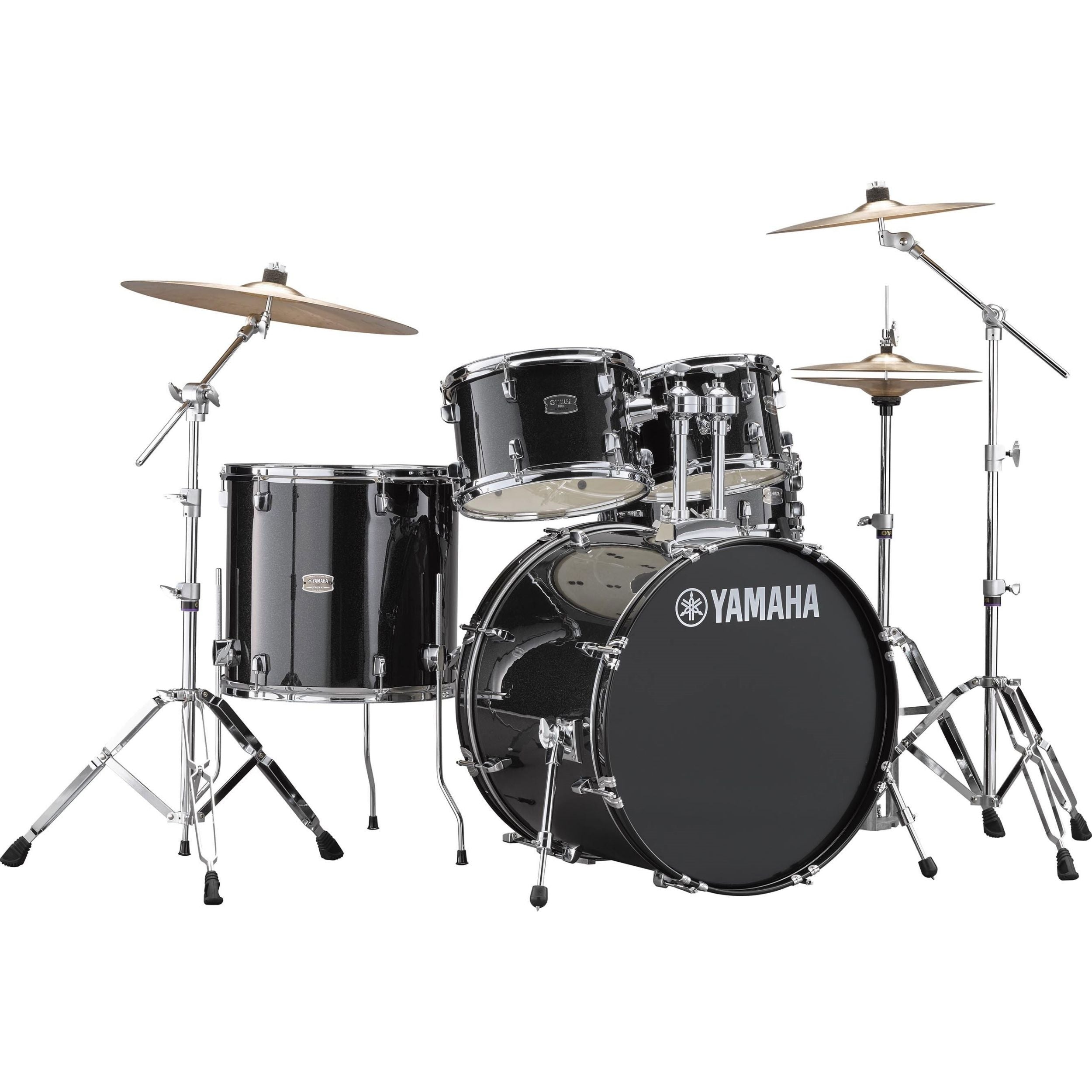 Yamaha RDP2F5BLG Rydeen Euro Drum Kit, Black Glitter with Free Yamaha Stool & Sticks