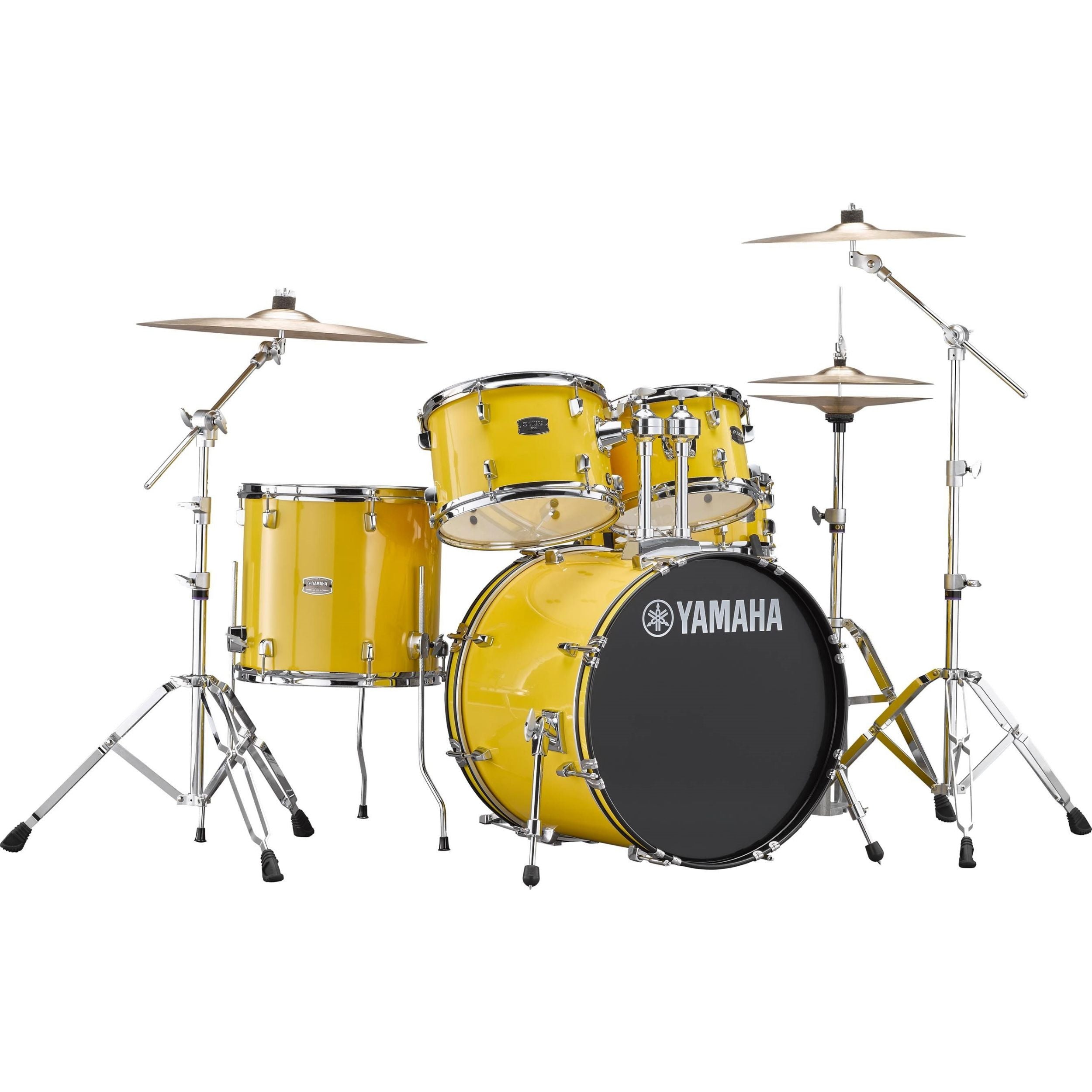 Yamaha RDP0F5YL Rydeen Fusion Drum Kit, Mellow Yellow with Free Yamaha Stool & Sticks
