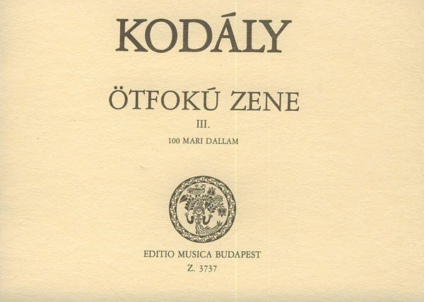 Kodály Zoltán: Pentatonic Music 3