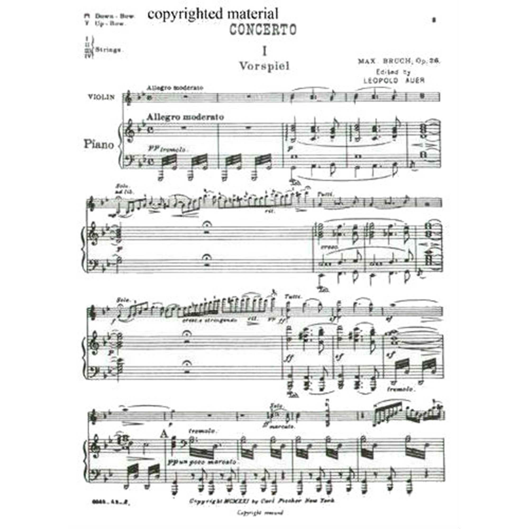 Bruch: Violin Concerto No. 1 in G Minor, Op. 26