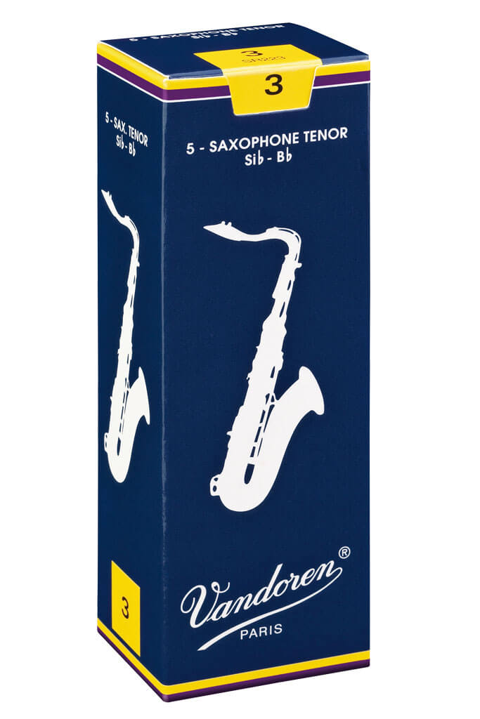 Vandoren Traditional Tenor Saxophone Reeds, 5-Pack