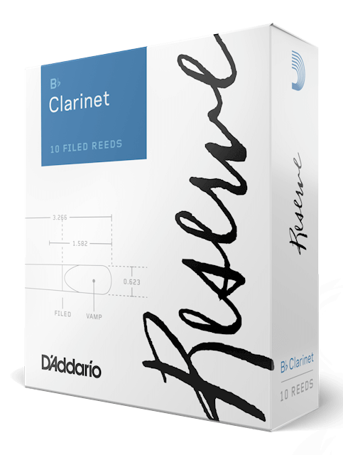 D'Addario Reserve Bb Clarinet Reeds, 10-Pack