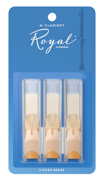 Rico Royal Bb Clarinet Reeds, 3-Pack