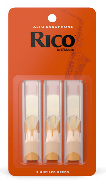 Rico Alto Saxophone Reeds, 3-Pack