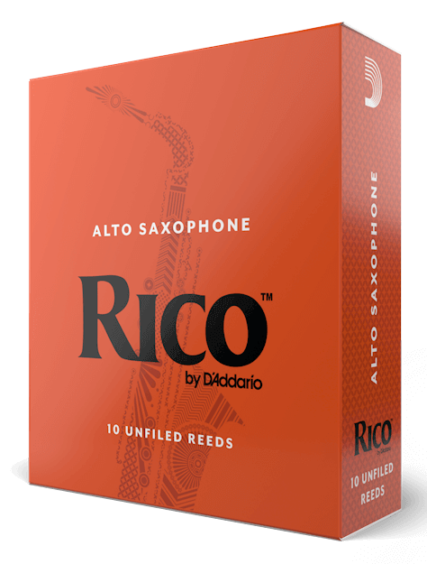 Rico Alto Saxophone Reeds, 10-Pack