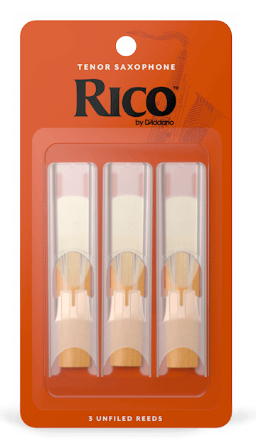 Rico Tenor Saxophone Reeds, 3-Pack