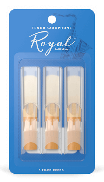 Rico Royal Tenor Saxophone Reeds, 3-Pack