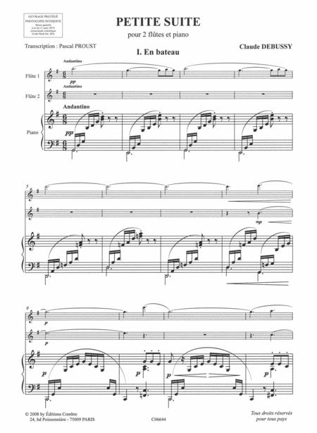 Debussy: Petite Suite for Two Flutes and Piano