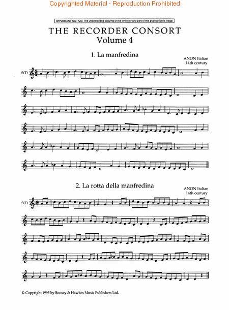 The Recorder Consort - Book 4