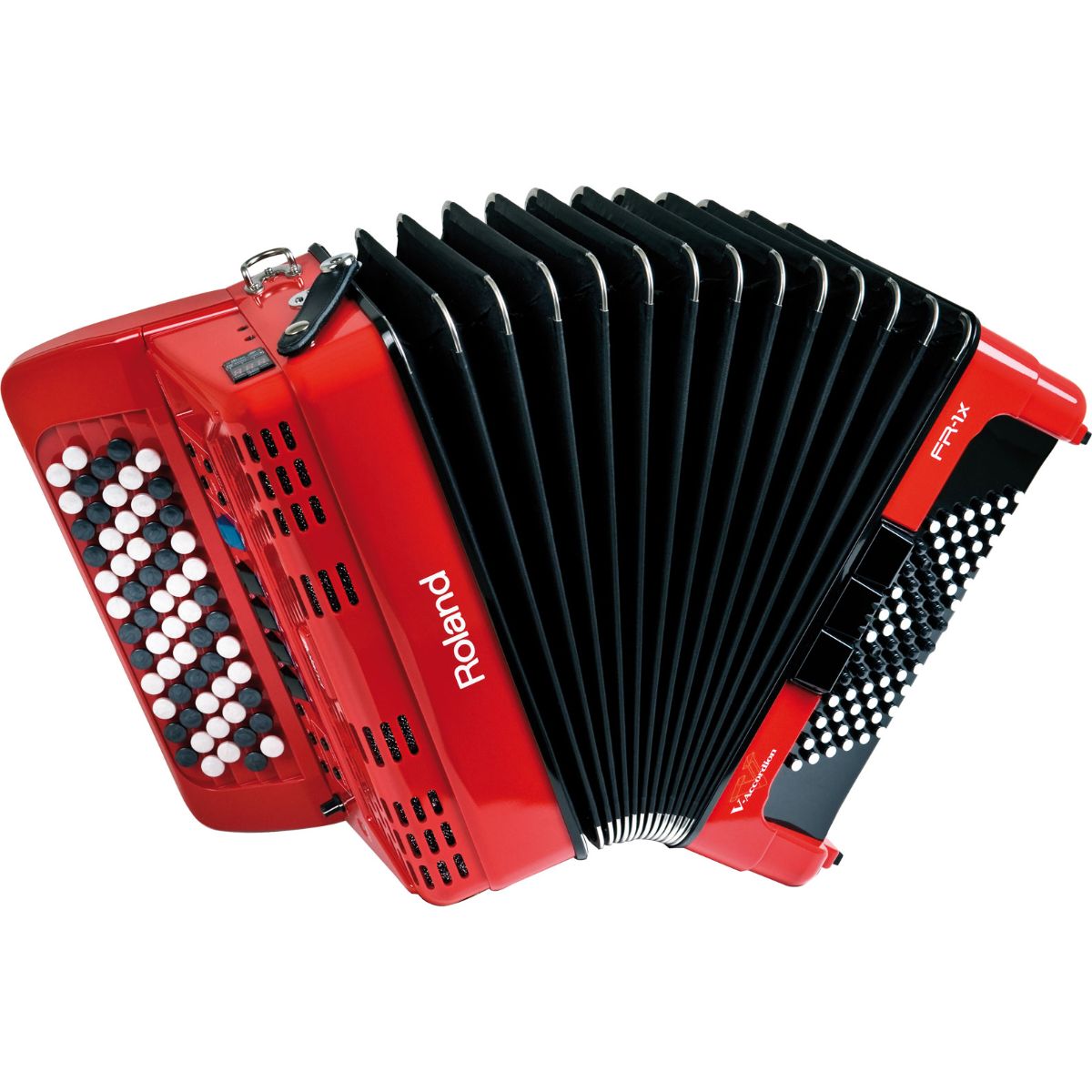 Roland FR-1xb Button V-Accordion, 72 Bass, Red