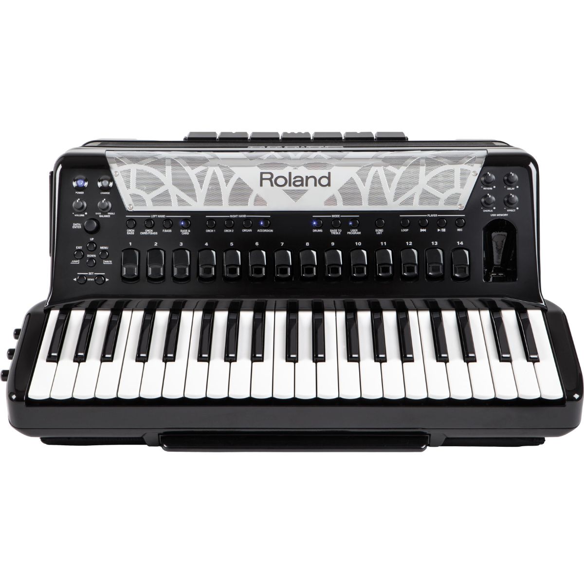Roland FR-8x V-Accordion, 120 Bass, Black