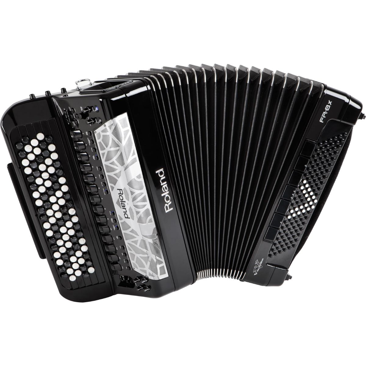 Roland FR-8xb Button V-Accordion, 120 Bass, Black
