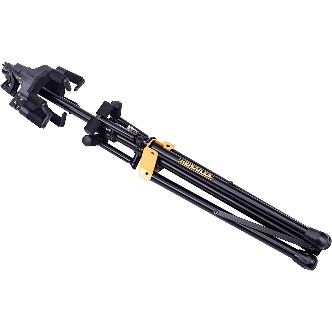 Hercules Auto Grip Triple Guitar Stand w/ Foldable Backrest