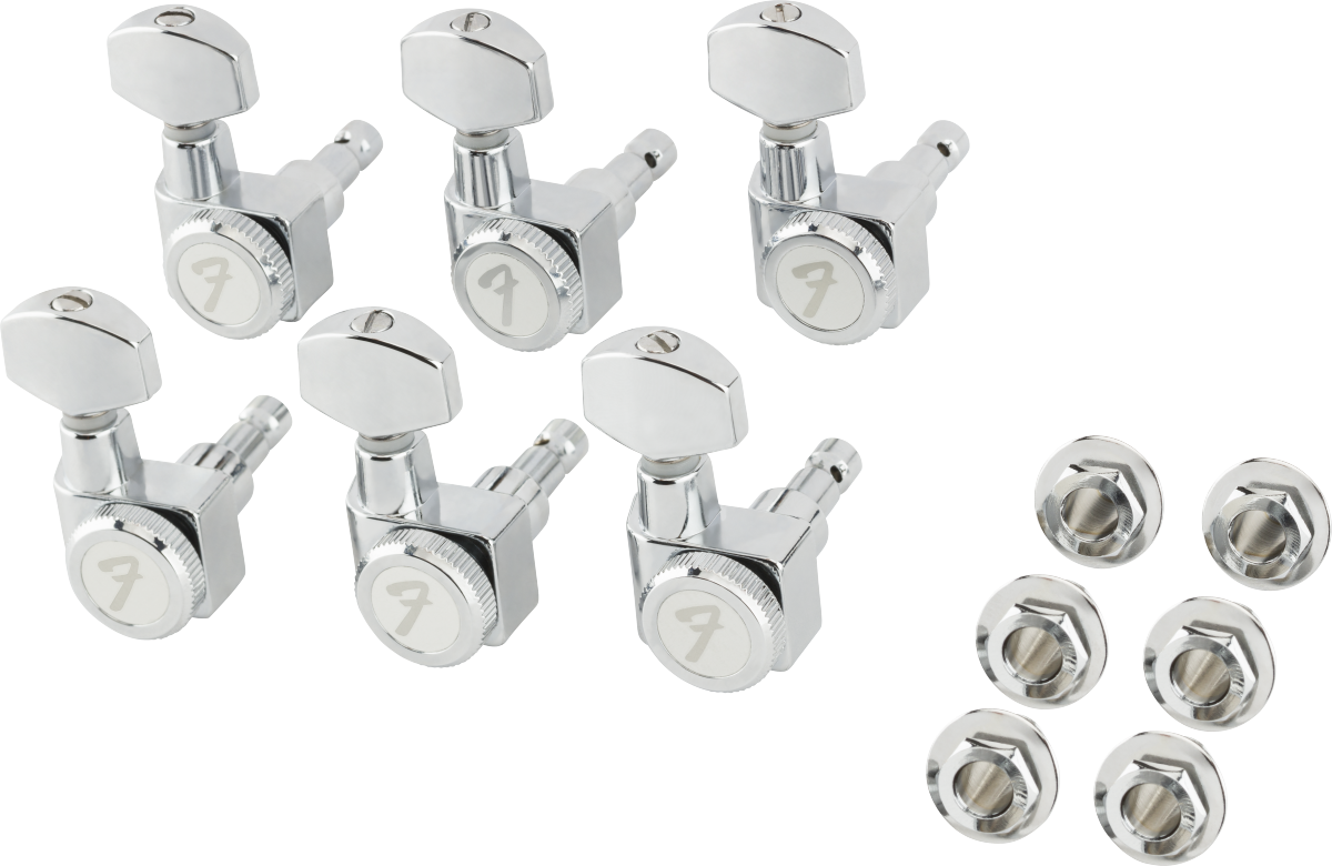 Fender Locking Tuners, All Short Post Machine Head Set, Chrome