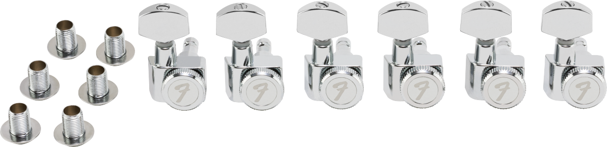 Fender Locking Tuners, All Short Post Machine Head Set, Chrome