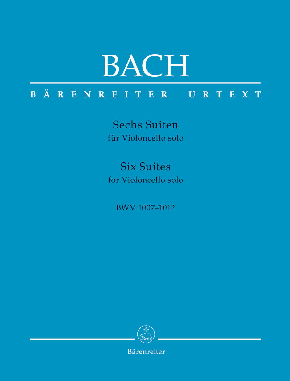 Bach: Six Suites BWV 1007-1012 for Solo Cello (Urtext Edition)