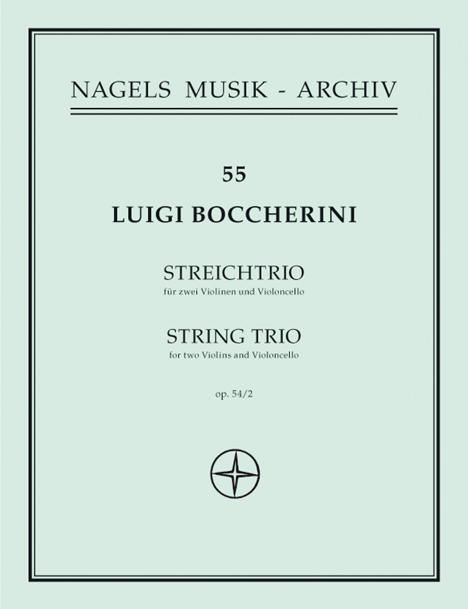 Boccherini: String Trio in G Op 54 No 2 (Set of Parts)