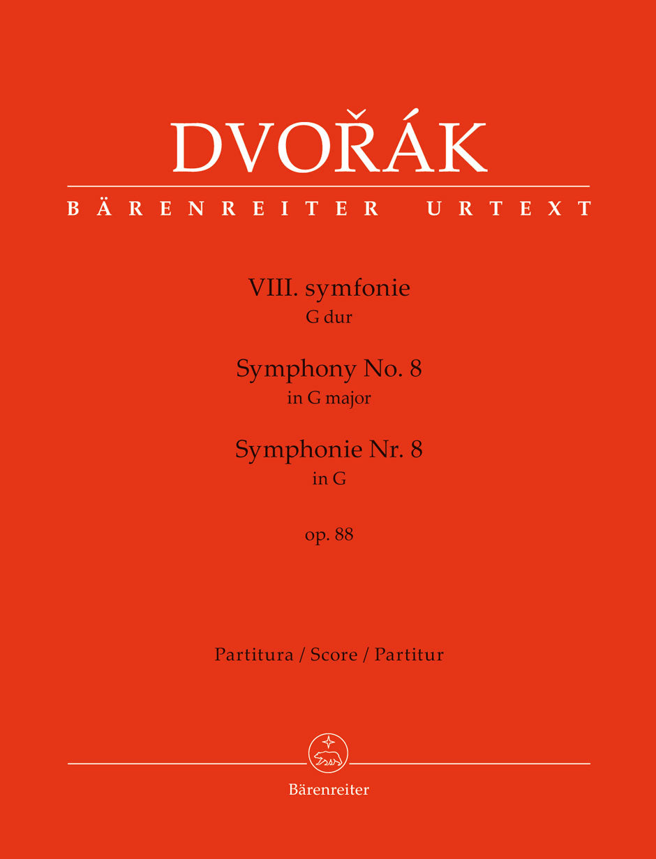 Dvořák: Symphony No 8 in G Major Op 88 - Full Score