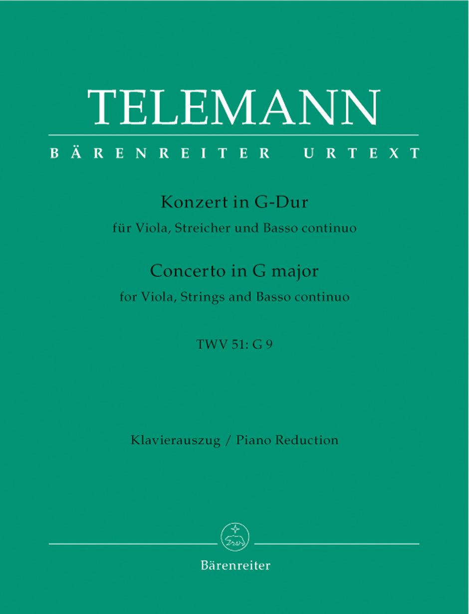 Telemann: Viola Concerto in G for Viola & Piano