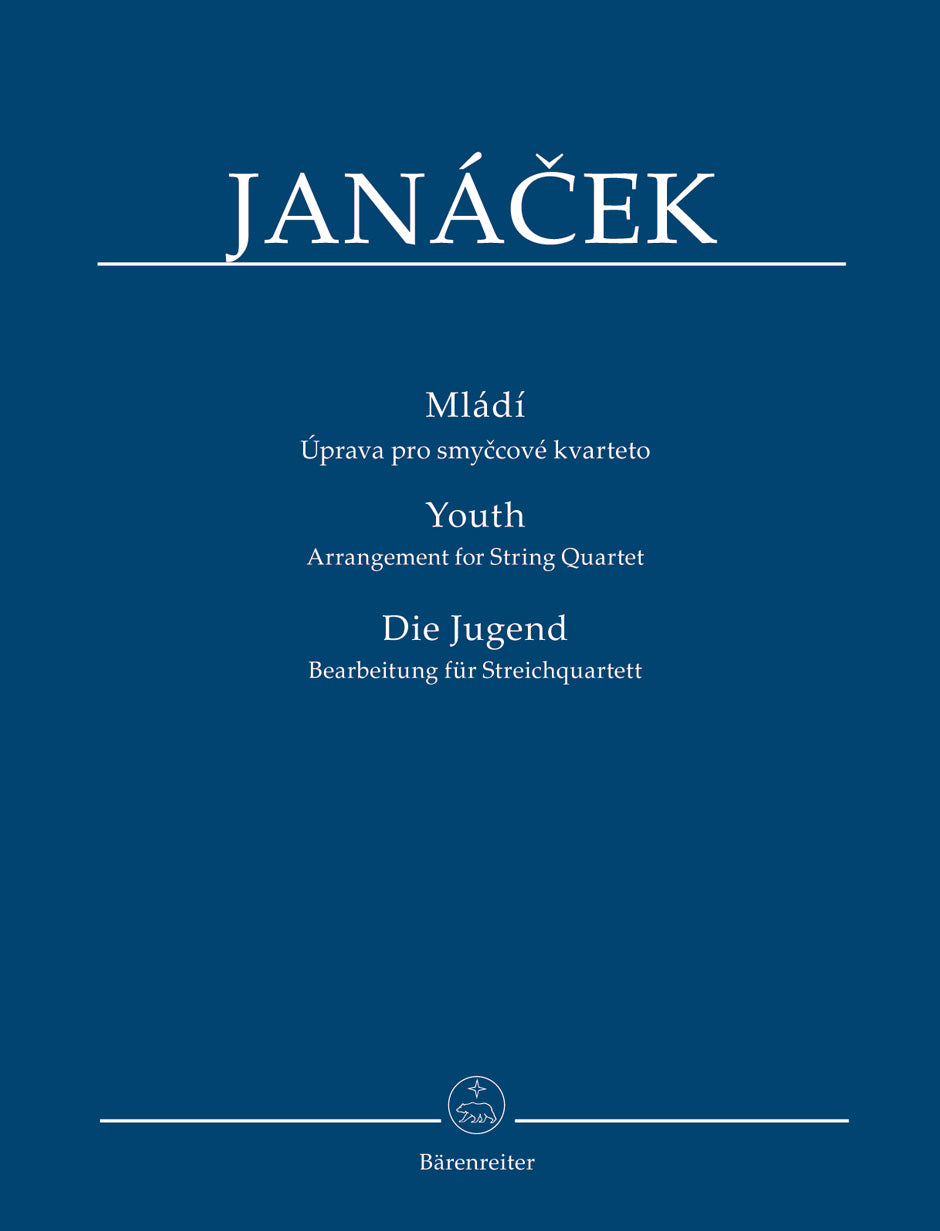 Janáček: Youth for String Quartet - Study Score