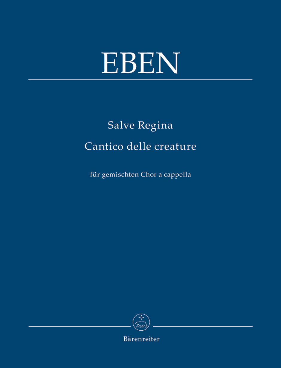 Eben: Salve Regina & Cantico - Vocal Score