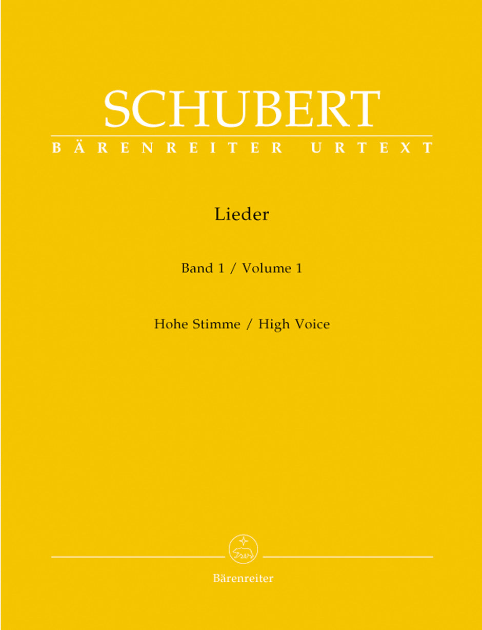 Schubert: Lieder Volume 1 High Voice