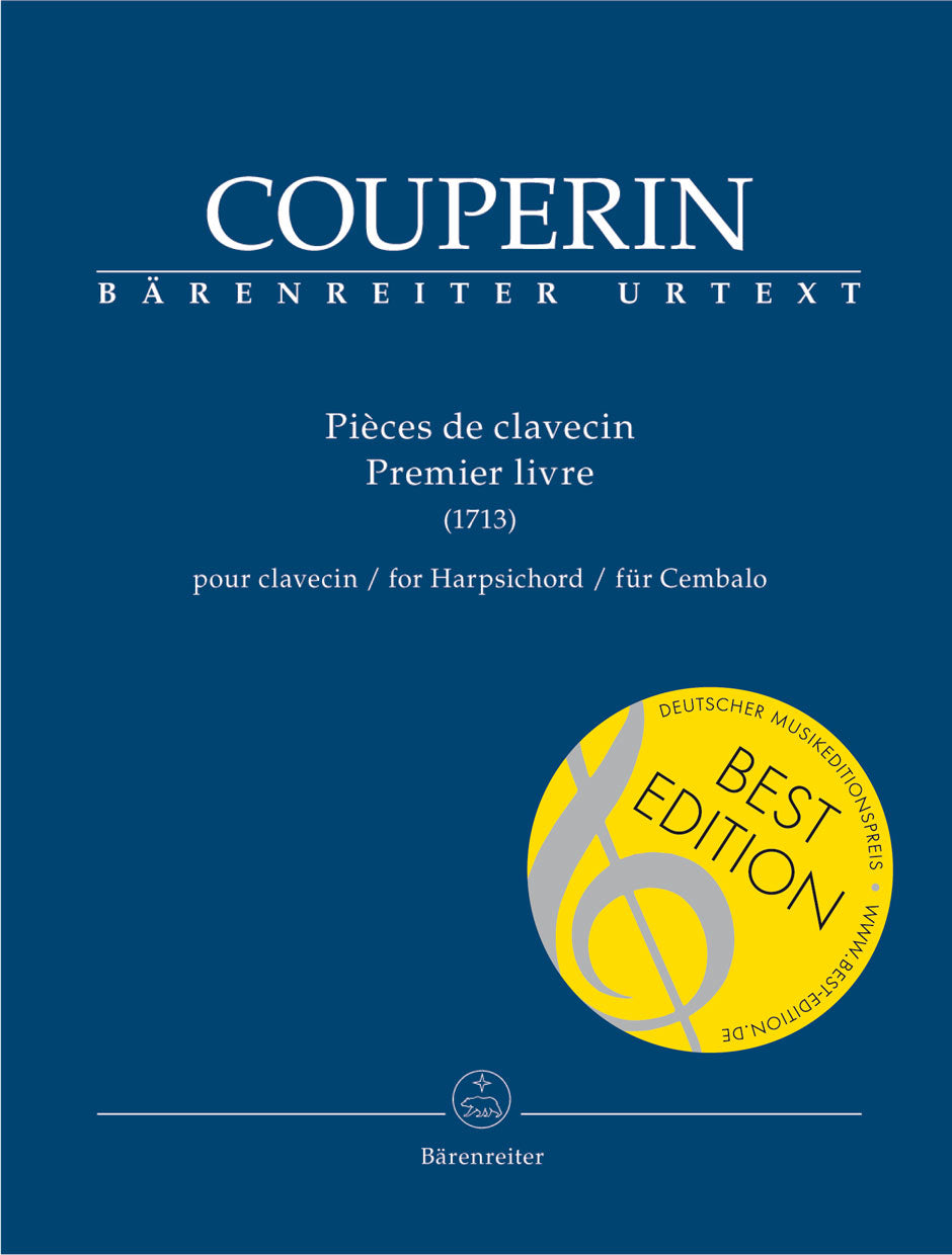 Couperin : Pieces De Clavecin for Harpsichord - Book 1 (1713)