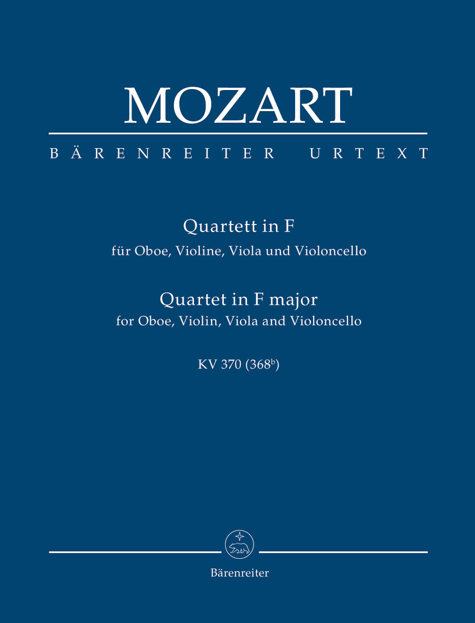Mozart: Oboe Quartet F K370 - Study Score