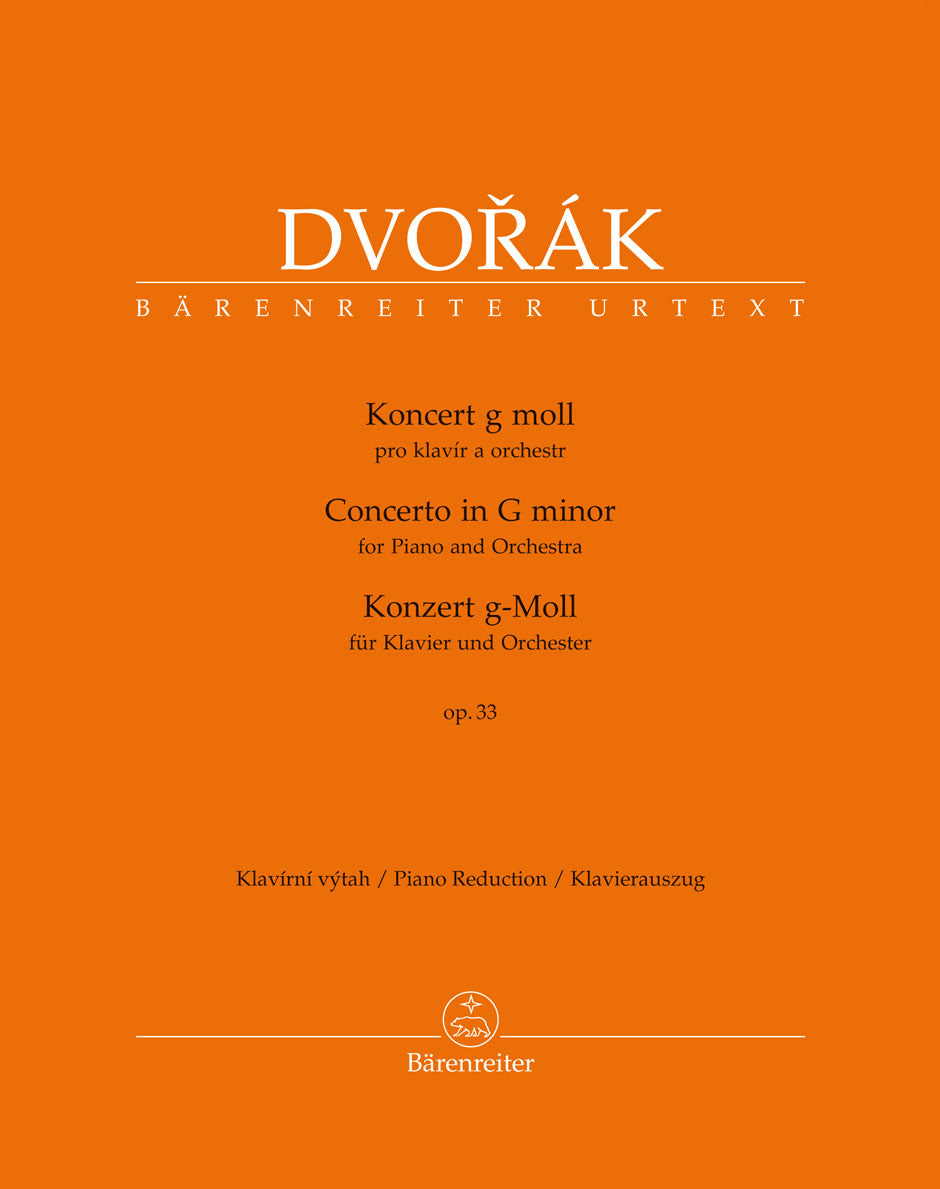 Dvořák: Piano Concerto in G Op 33 - Piano Reduction