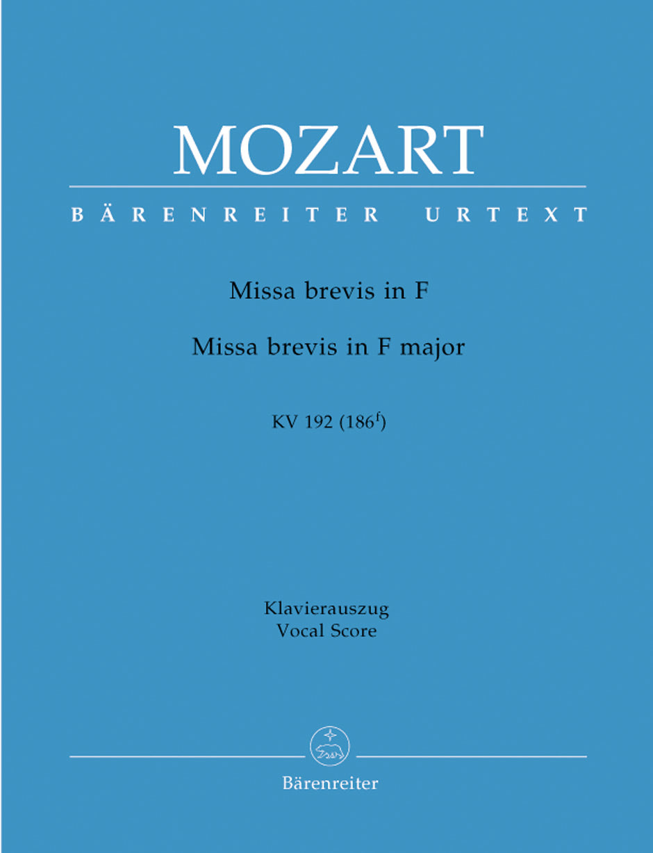 Mozart: Missa Brevis F K192 - Vocal Score