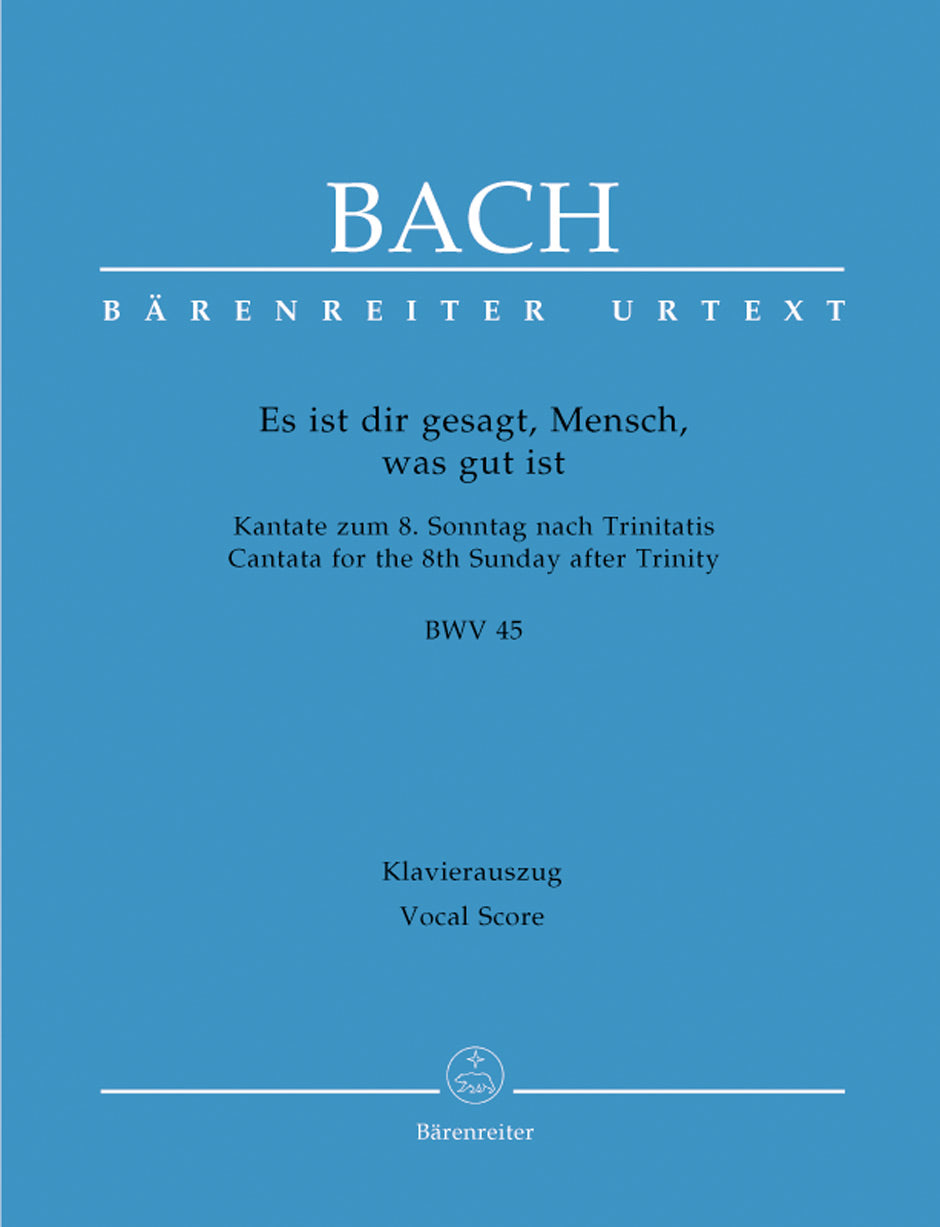 Bach: Cantata 45 - Vocal Score
