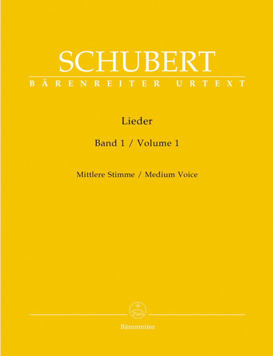 Schubert: Lieder Volume 1 for Medium Voice
