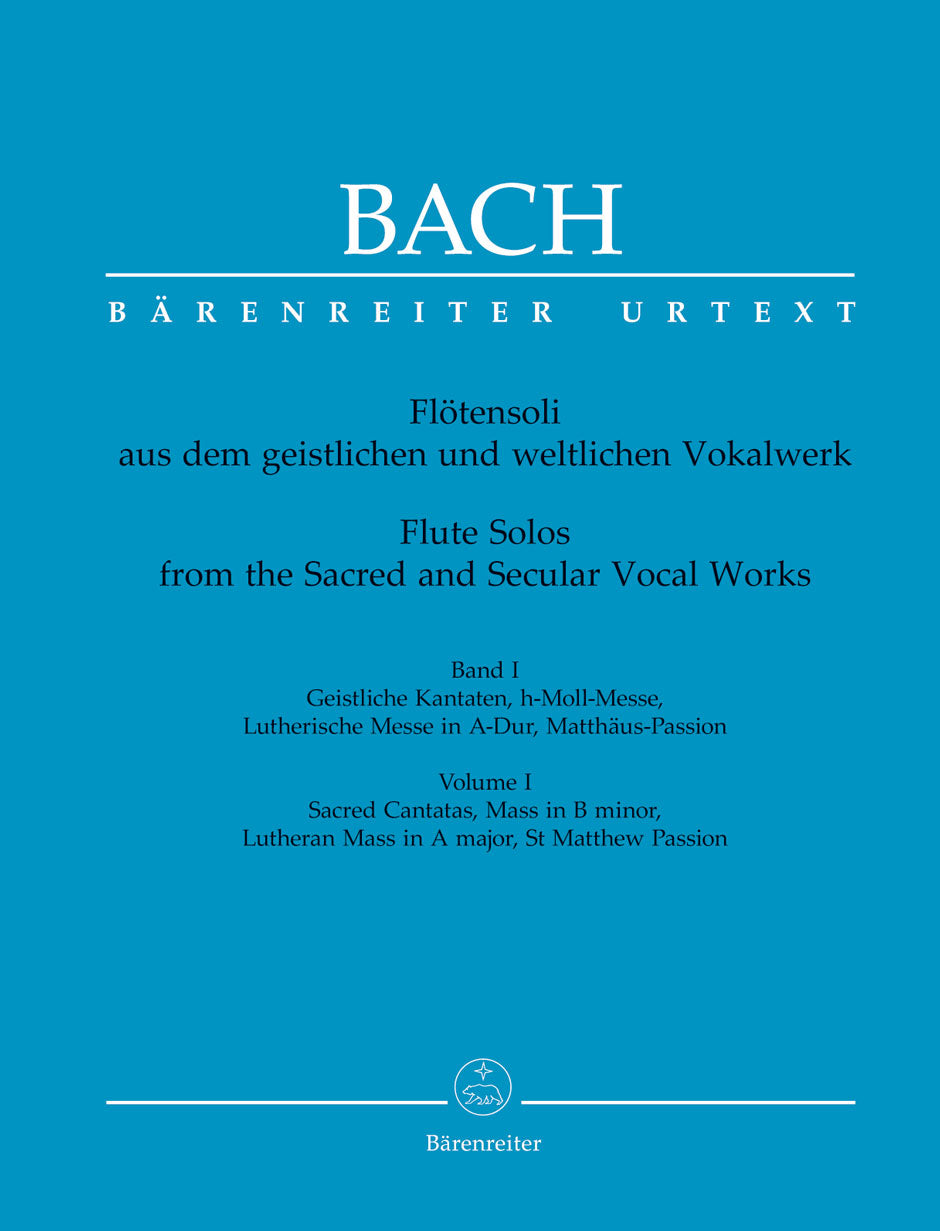 Bach: Flute Solos - Book 1 Sacred Vocal Works